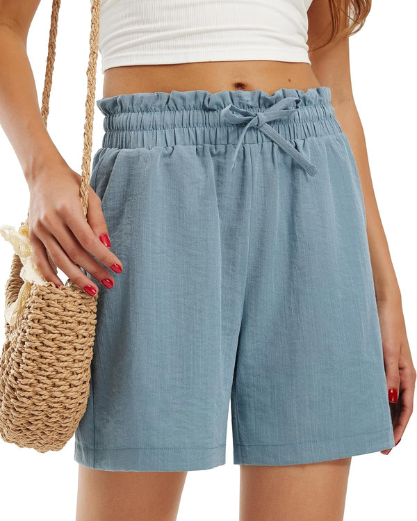 Elsa Sommar Shorts med dragsko Bekväm Beach Shorts