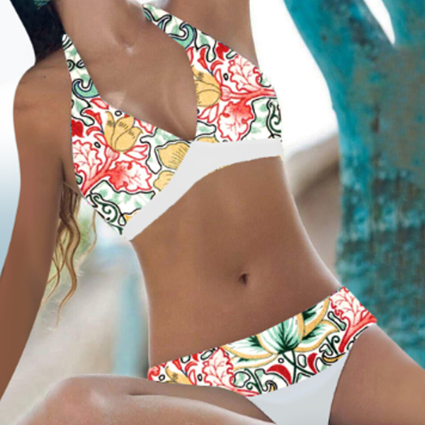Bikini med blommönster